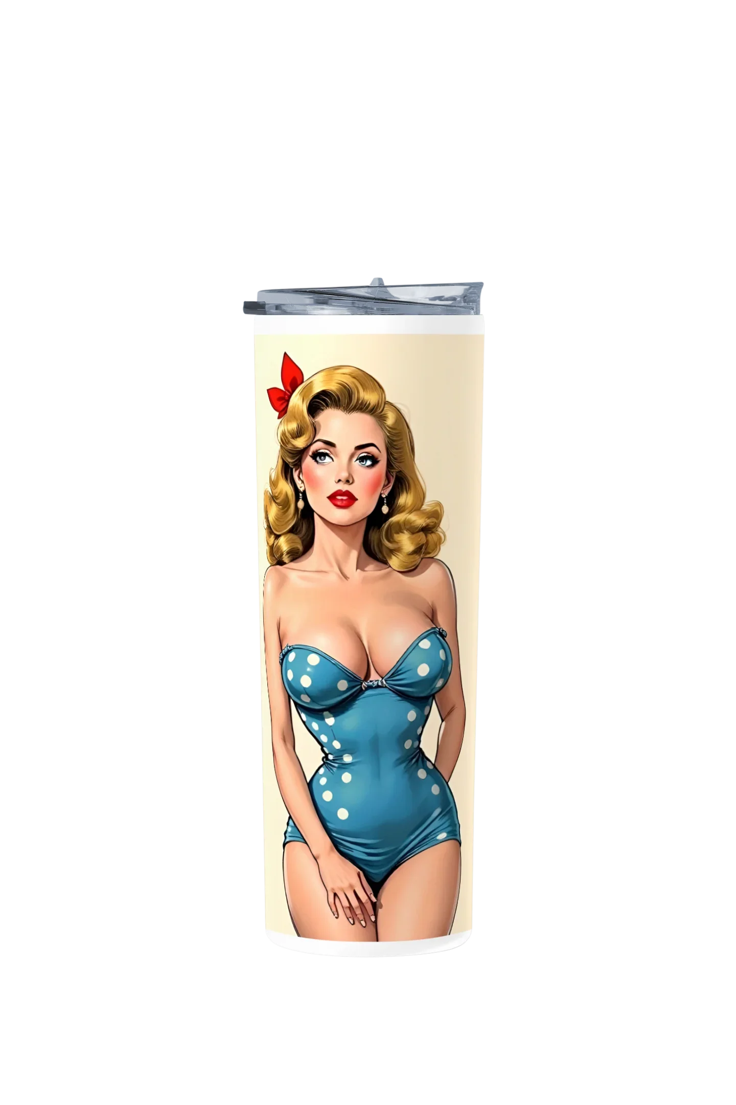 Termo Skinny Tumbler 20 oz de acero inoxidable - Mujer en Bikini