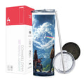 Termo Skinny Tumbler 20 oz de acero inoxidable - Pareja Viajera paisaje
