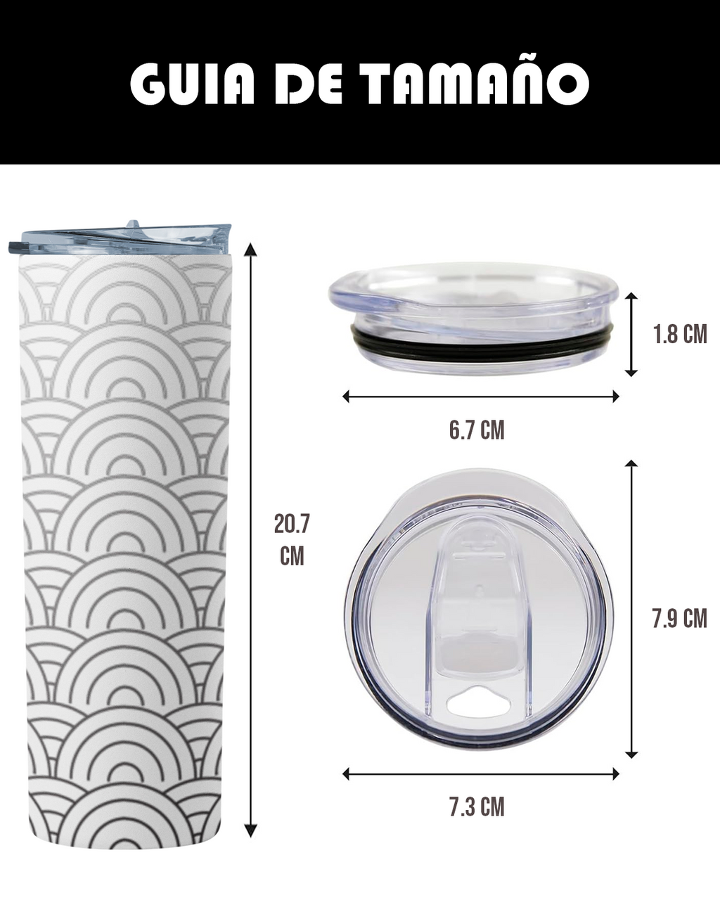 Termo Skinny Tumbler 20 Oz. Escandalosos